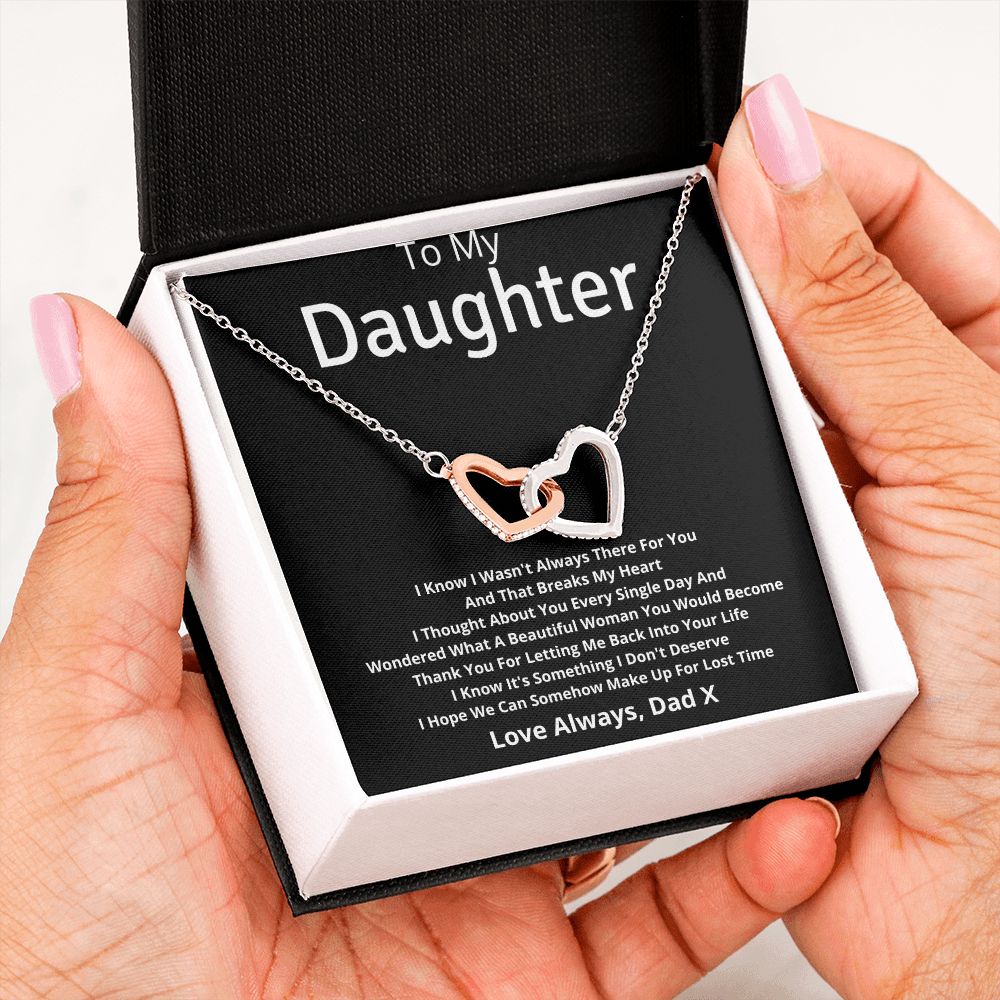 Gift For Daughter From Dad: I Know I Wasn't Always There For You Necklace