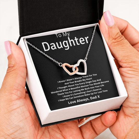 Gift For Daughter From Dad: I Know I Wasn't Always There For You Necklace