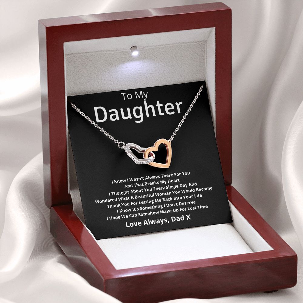 Gift For Daughter From Dad: I Know I Wasn't Always There For You Necklace