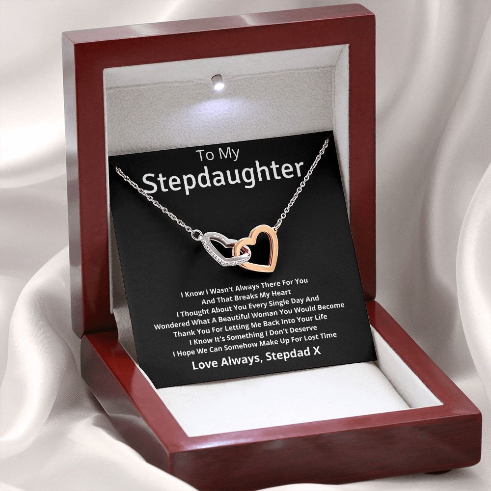 Gift For Stepdaughter From Stepdad: I Know I Wasn't Always There For You Necklace